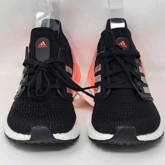 Adidas UltraBoost 20 Core Black Coral Running Shoes Mens Size 4 EG0756 New main image 6